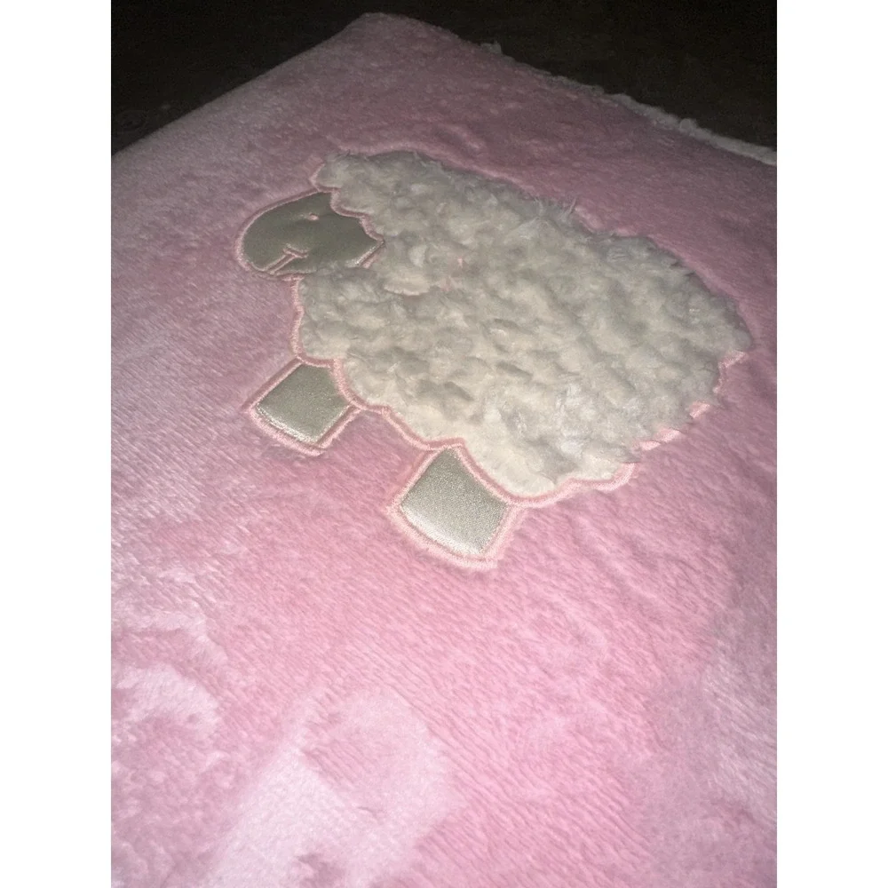 Pink Lamb Baby Memory Book Girl‎ Plush Cover 3-Ring Binder Keepsake Album New